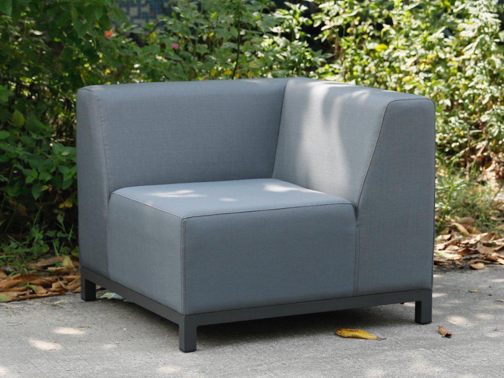 FurnitureOkay Brighton Aluminium Outdoor Lounge Corner Seat