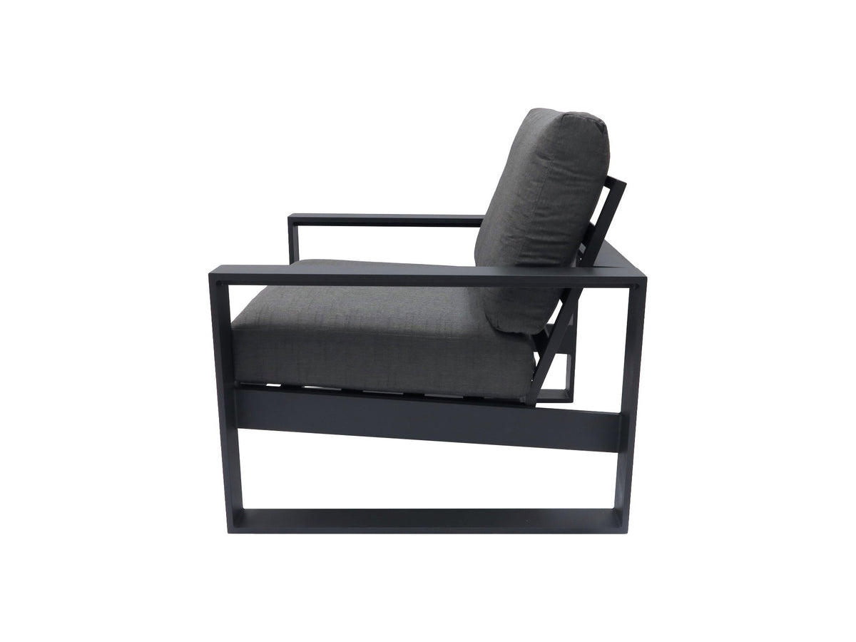 Manly Aluminium Outdoor Lounge Chair — Charcoal FurnitureOkay®