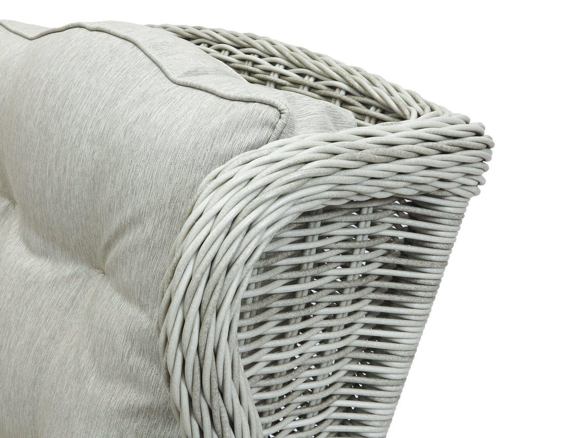 Rosebud Wicker Outdoor Sofa (3Seater) — White Shell FurnitureOkay®