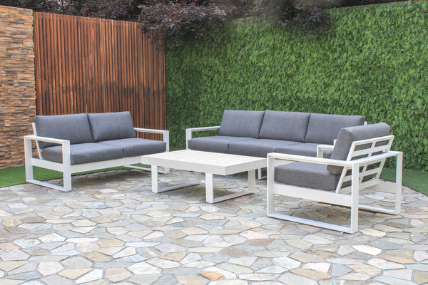 Aluminium outdoor lounge set