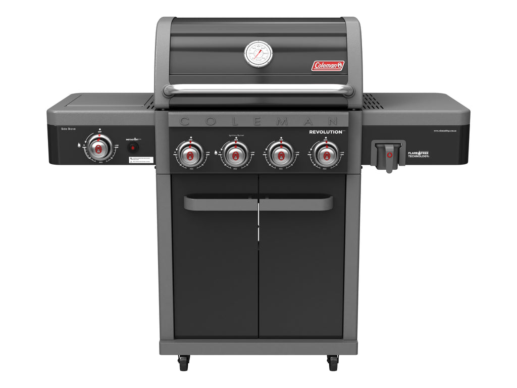 Coleman Revolution 4-Burner Gas BBQ — Black Gloss