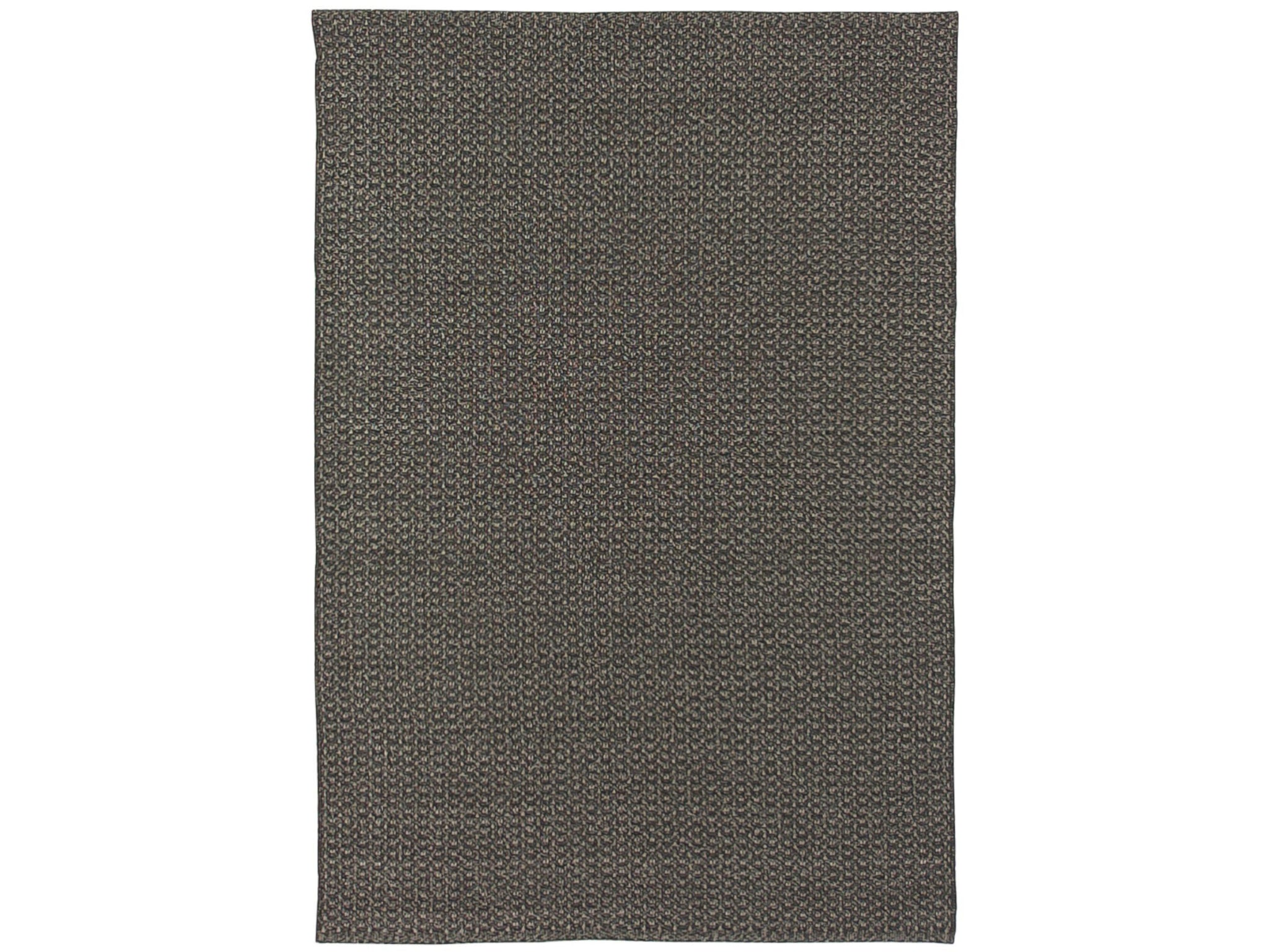 Colorscope Seasons Rustic Weave Outdoor Rug — Black Ink