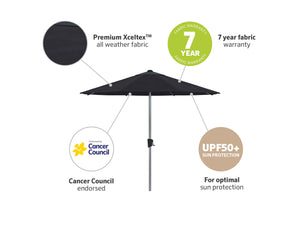 Coolaroo Bronte 3m Round Market Umbrella