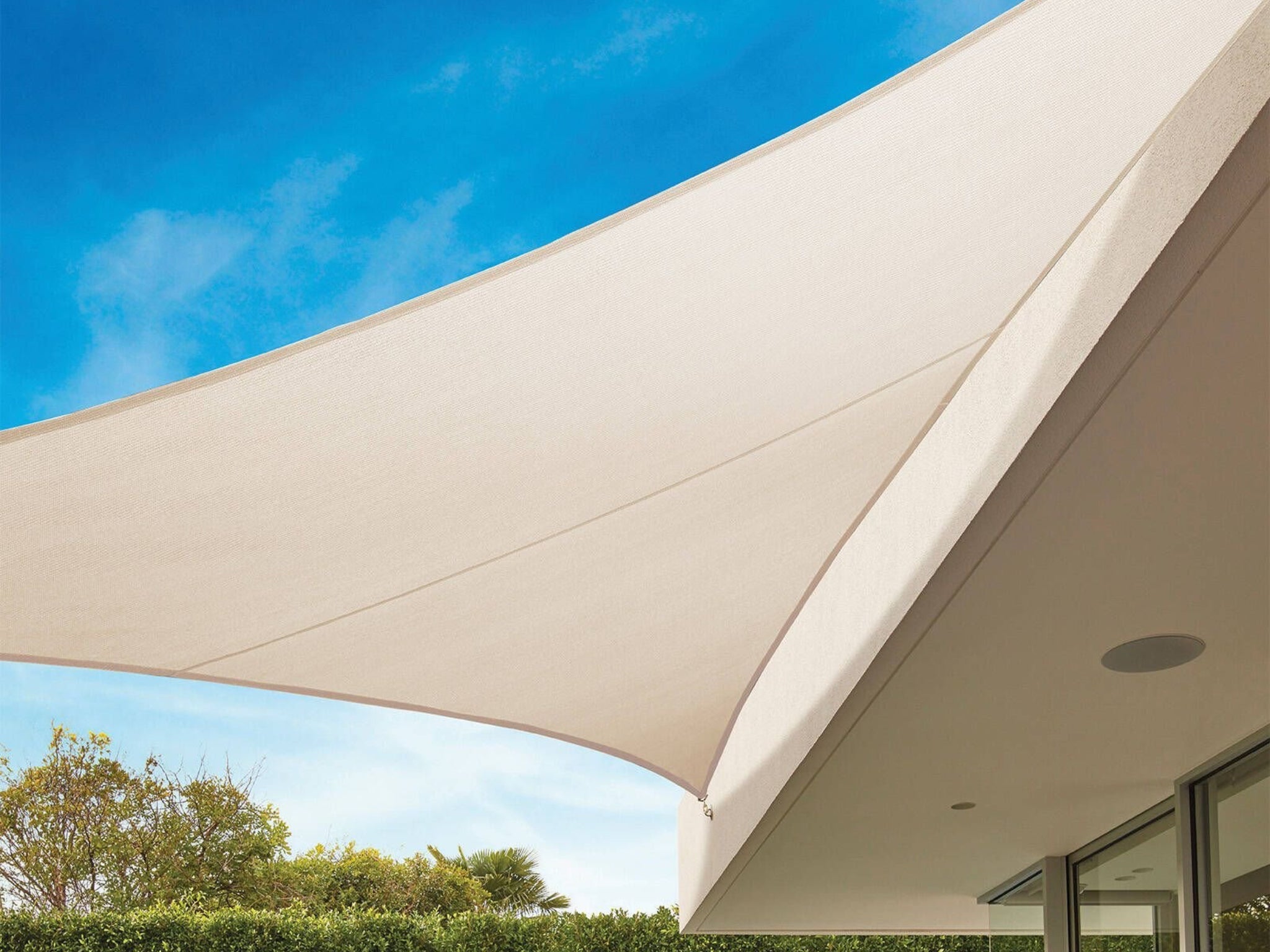 Coolaroo Commercial Grade 5m Triangle Shade Sail — Shell