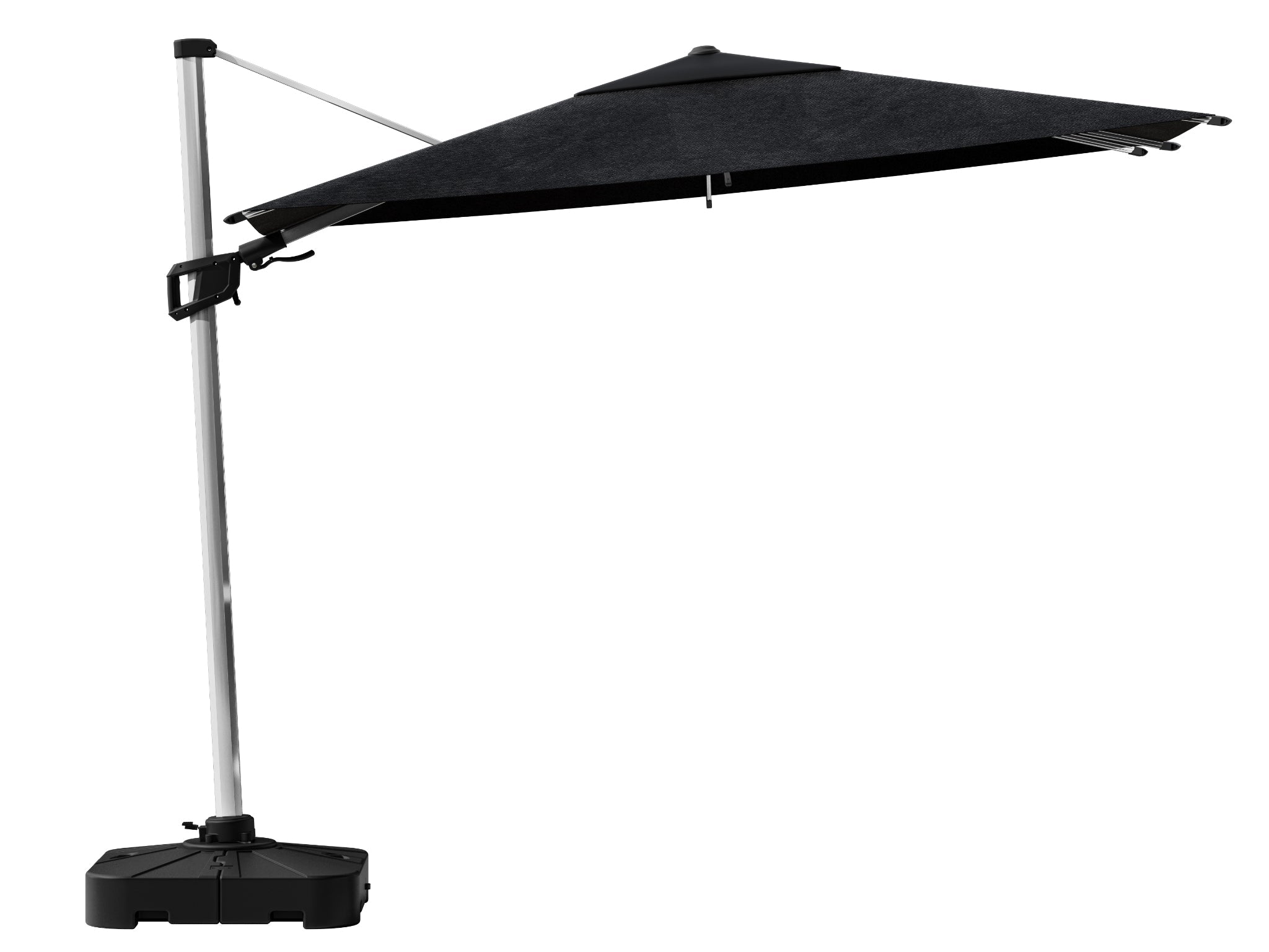 coolaroo round cantilever patio umbrella Coolaroo Hampton 3m Round Cantilever Umbrella