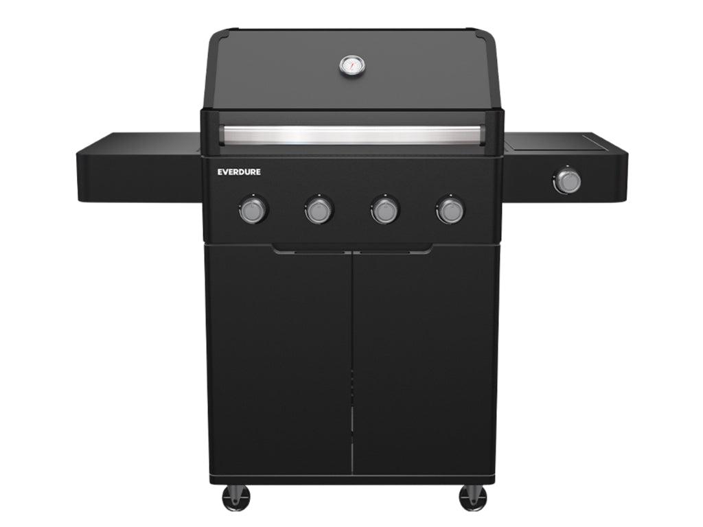 Everdure Hayman 4Burner Gas BBQ with Trolley — Black FurnitureOkay®