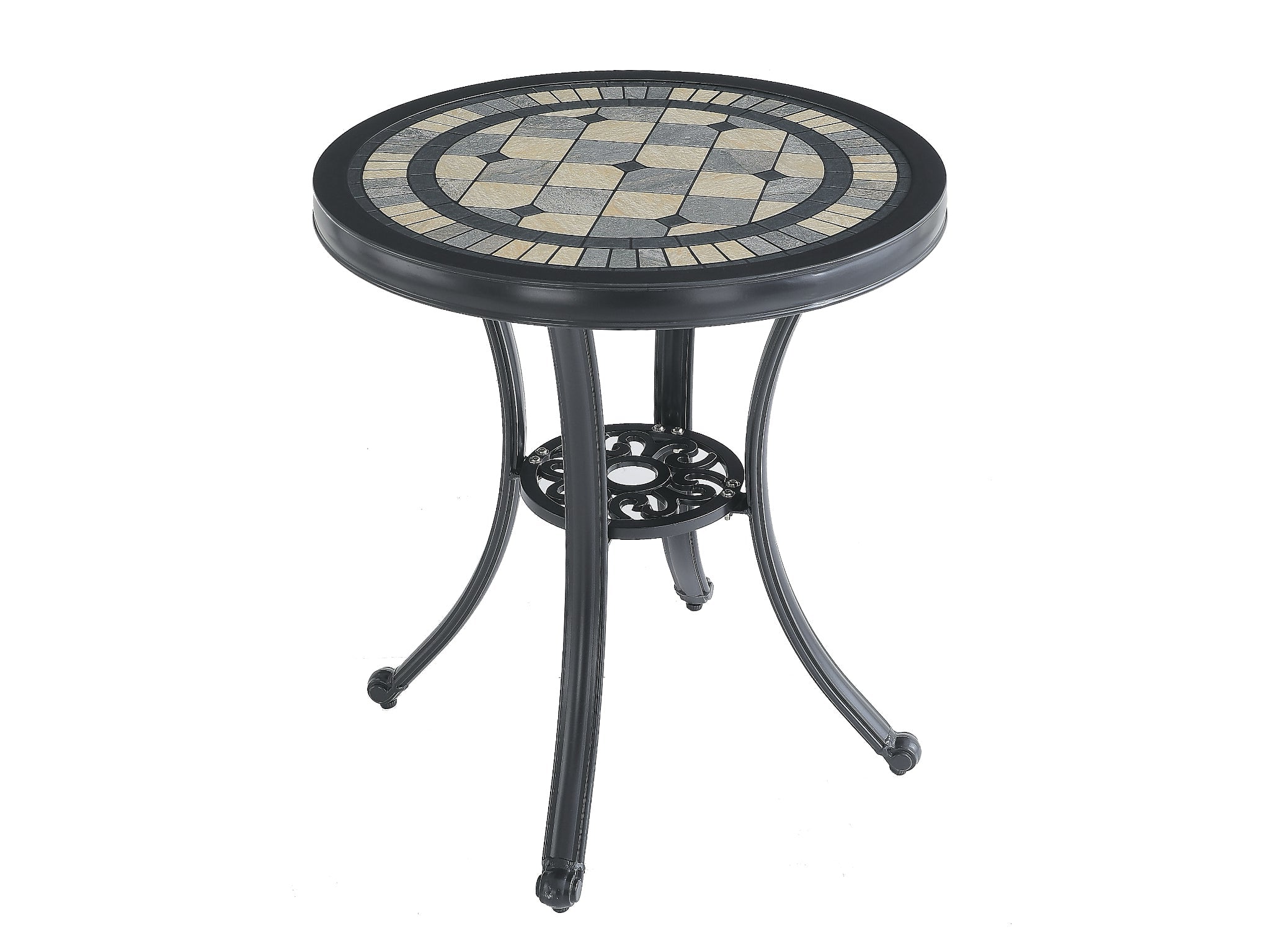 FurnitureOkay Athens Cast Aluminium Outdoor Dining Table (60cm Round)