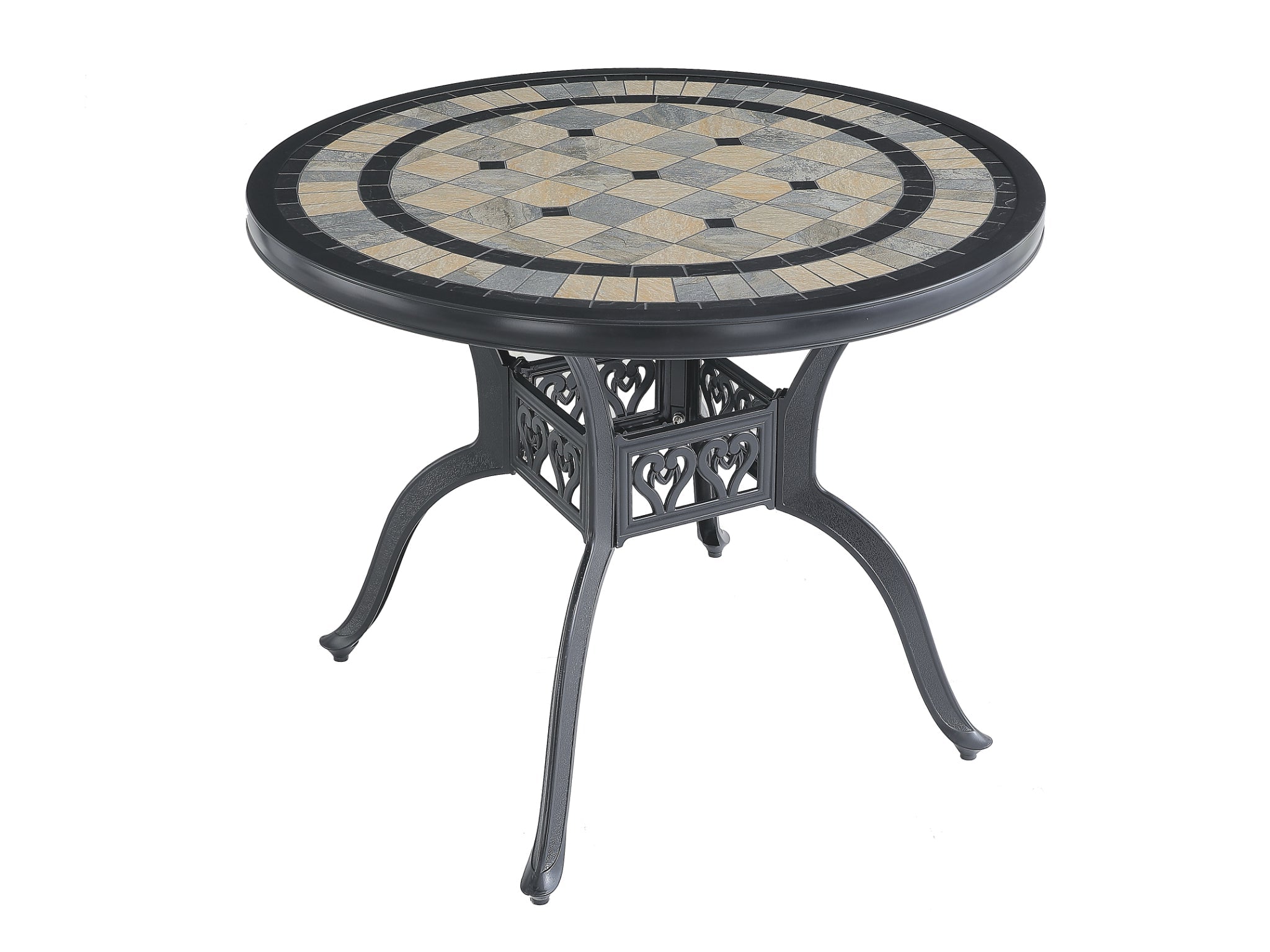 FurnitureOkay Athens Cast Aluminium Outdoor Dining Table (94cm Round)