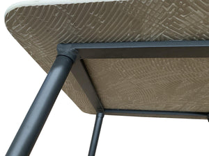 FurnitureOkay Bayview Ceramic Outdoor Coffee Table — Charcoal