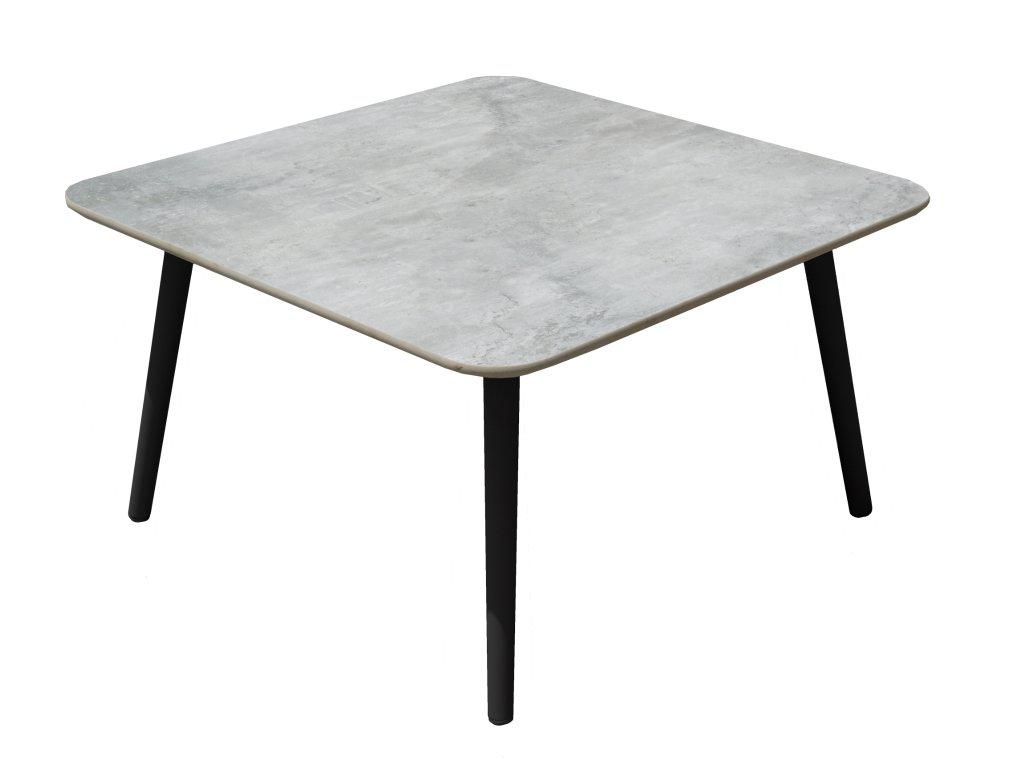 FurnitureOkay Bayview Ceramic Outdoor Coffee Table — Charcoal