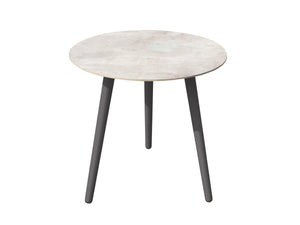 FurnitureOkay Bayview Ceramic Outdoor Side Table — Charcoal