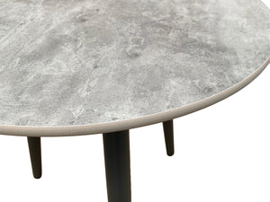 FurnitureOkay Bayview Ceramic Outdoor Side Table — White