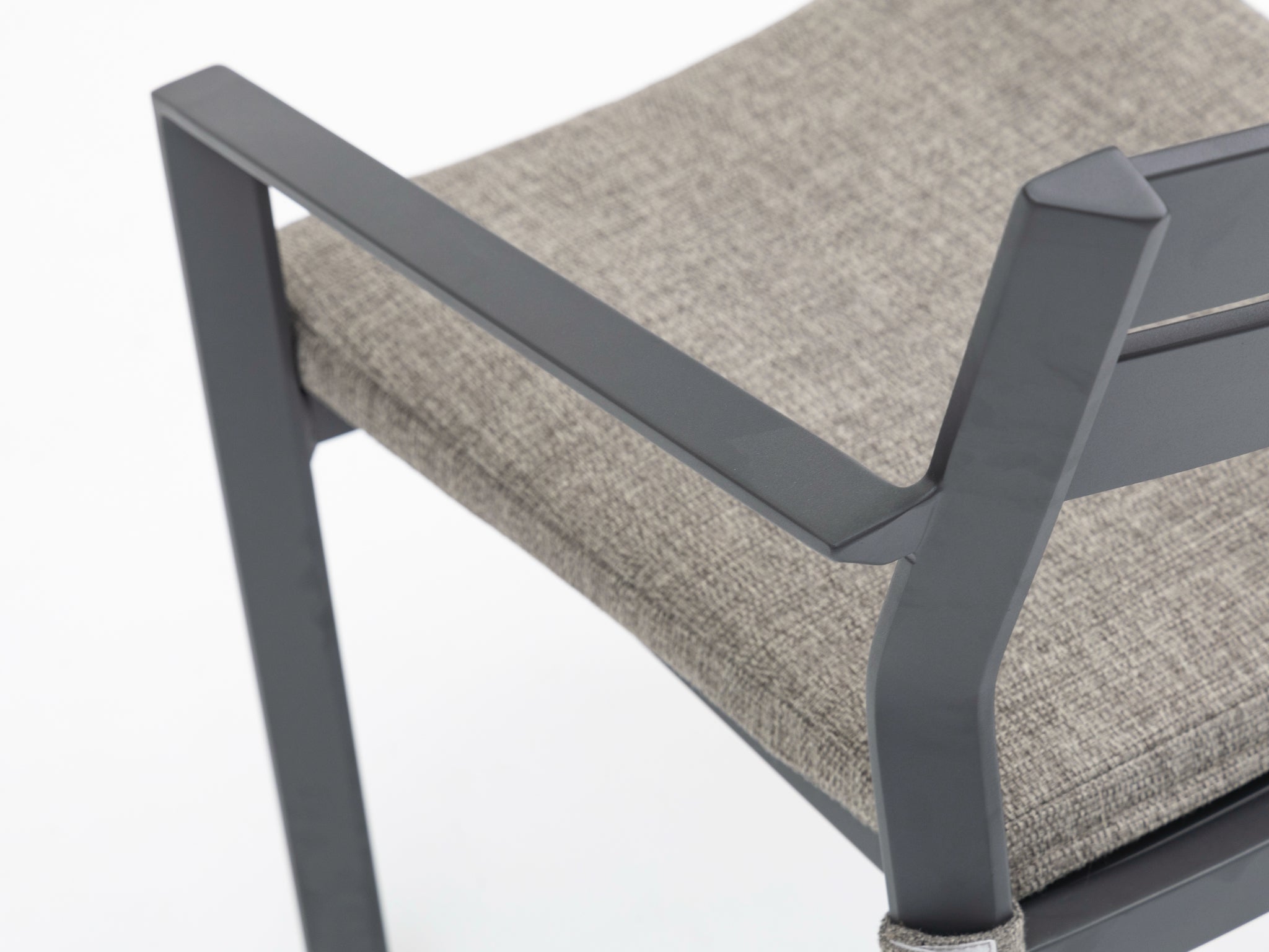 FurnitureOkay Bondi-Mosman 9-Piece Ceramic Outdoor Extendable Dining Setting — Charcoal