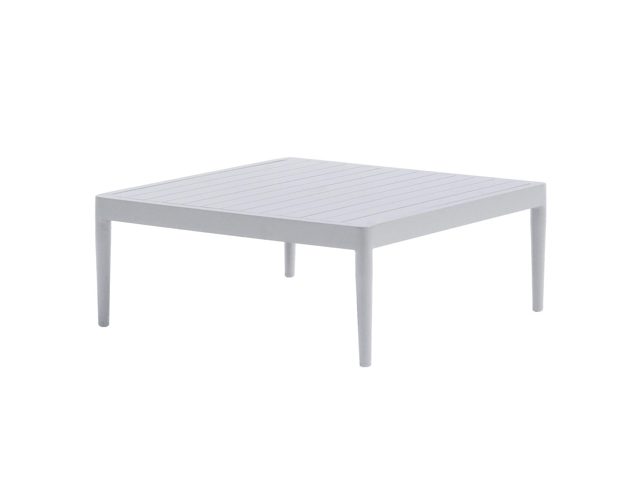 FurnitureOkay Coogee 4-Piece Aluminium Outdoor Modular Lounge Setting — White