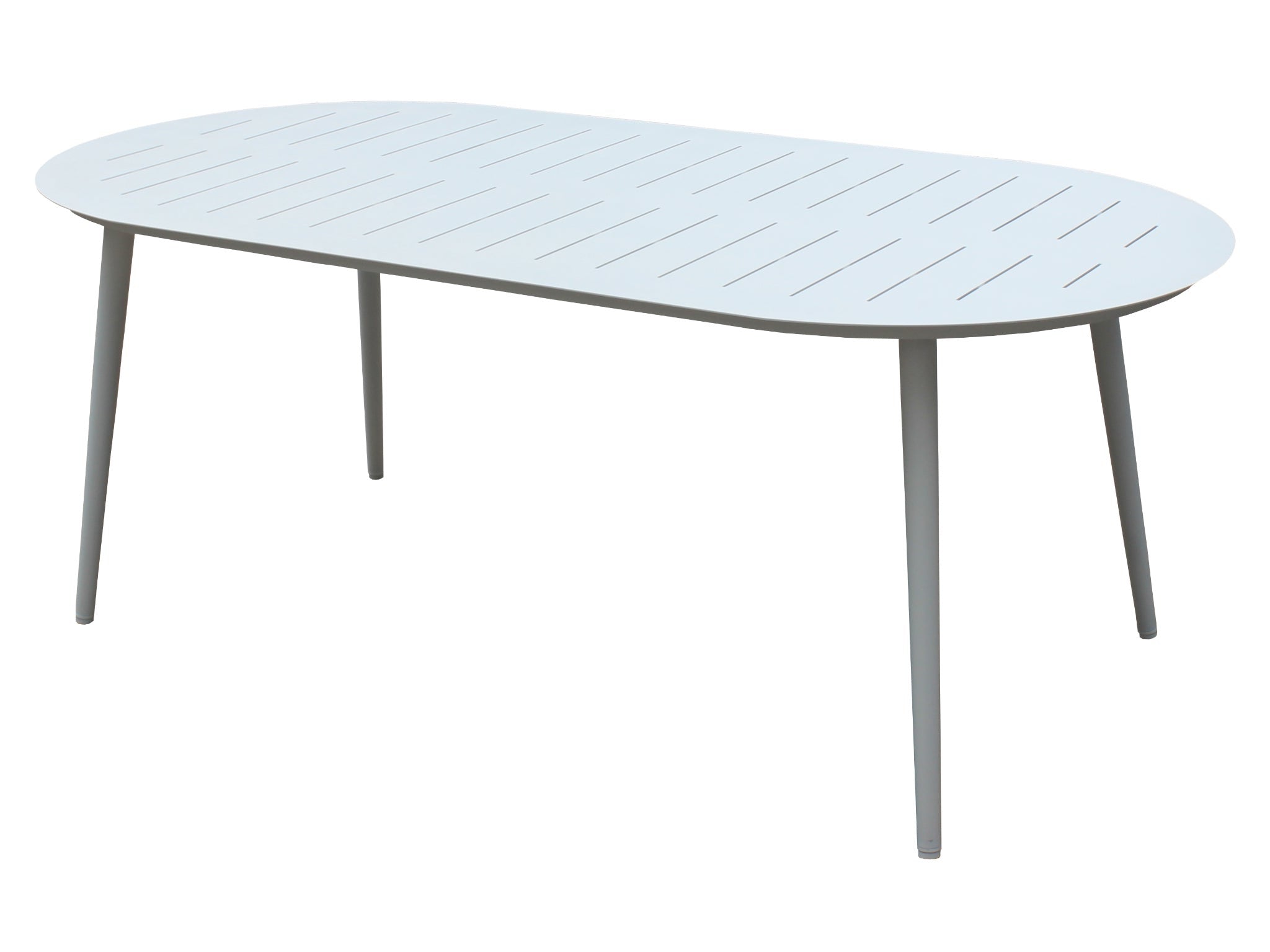 FurnitureOkay Cove Aluminium Outdoor Dining Table (200x100cm Oval)
