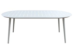 FurnitureOkay Cove Aluminium Outdoor Dining Table (200x100cm Oval)