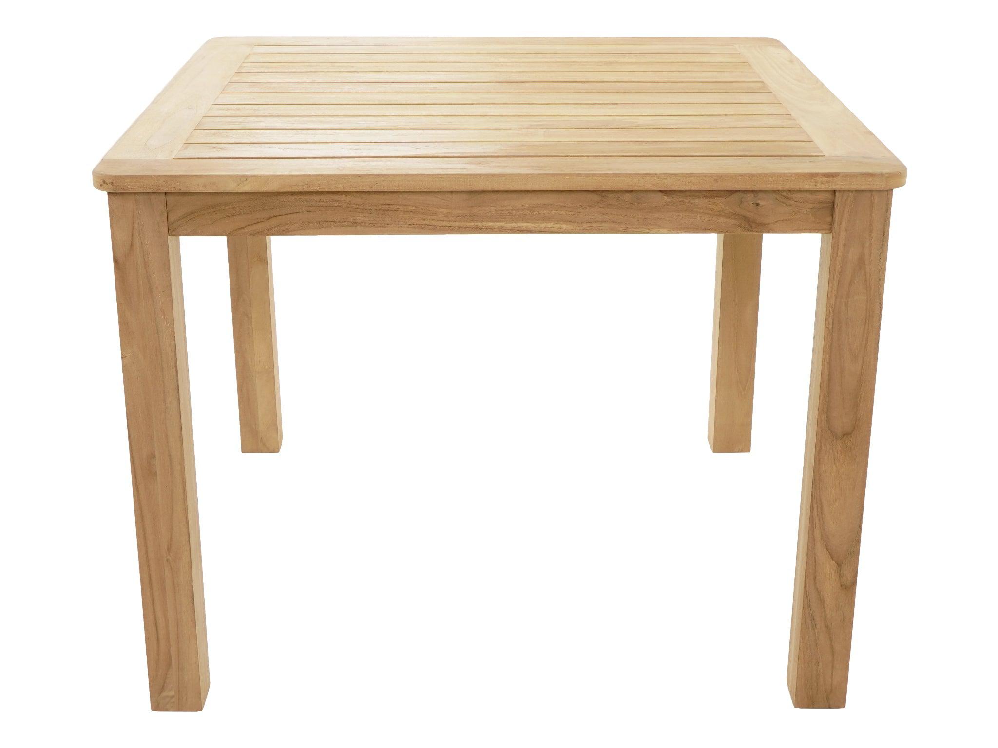 FurnitureOkay Darby Teak Outdoor Dining Table (100x100cm)