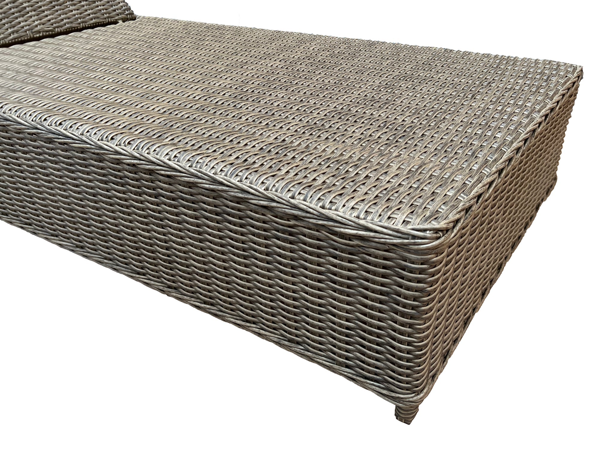 FurnitureOkay Dubai Wicker Sunlounger — Brown