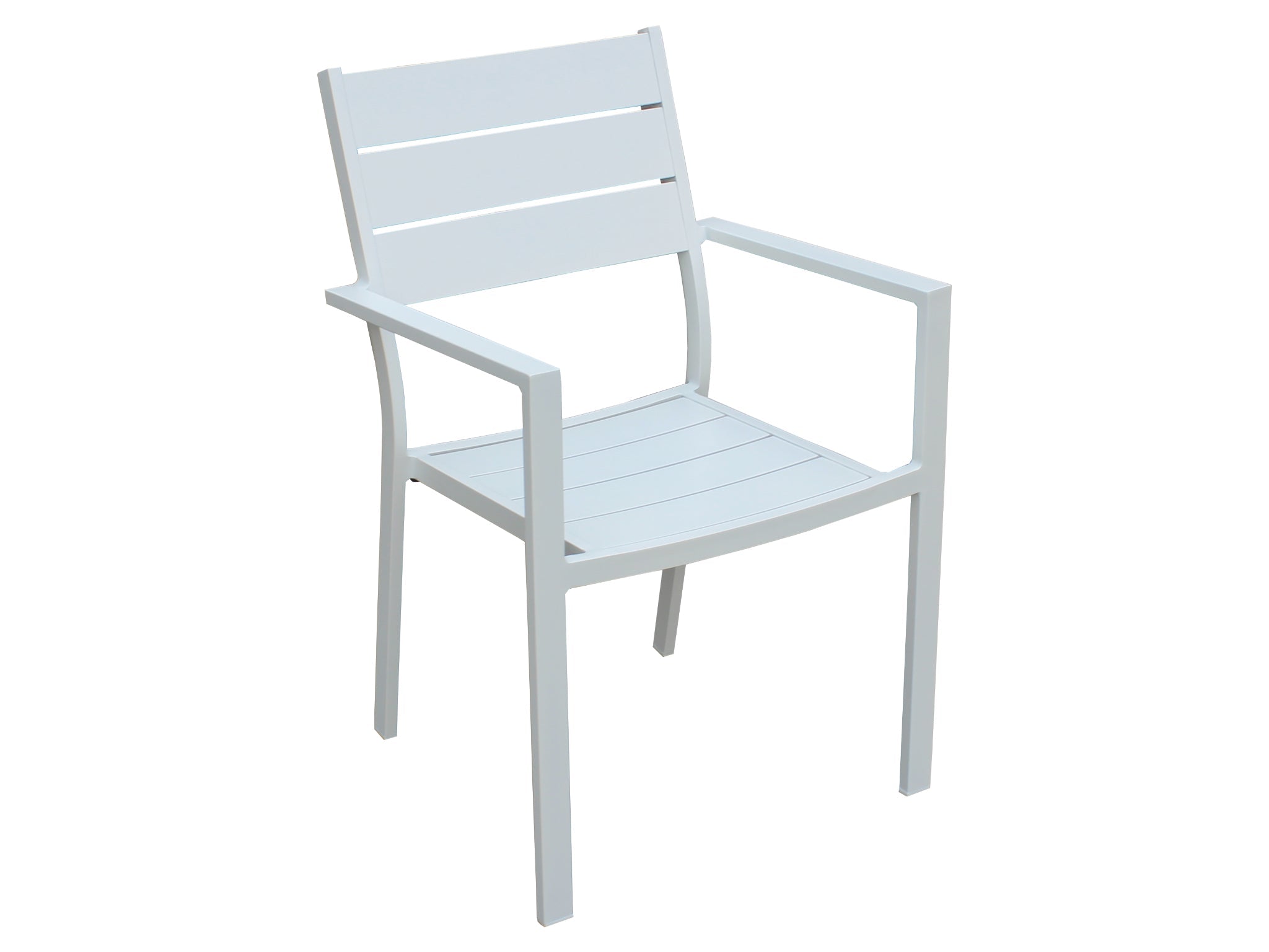 FurnitureOkay Eden Aluminium Outdoor Dining Chair — White