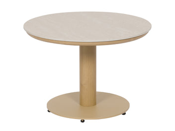 FurnitureOkay Lyons Sintered Stone Outdoor Side Table — Natural