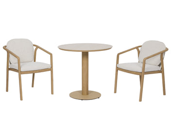 FurnitureOkay Gstaad-Lyons 3-Piece Sintered Stone Outdoor Dining Setting