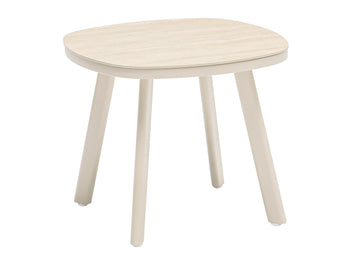 FurnitureOkay Malta Sintered Stone Outdoor Side Table — Sandstone