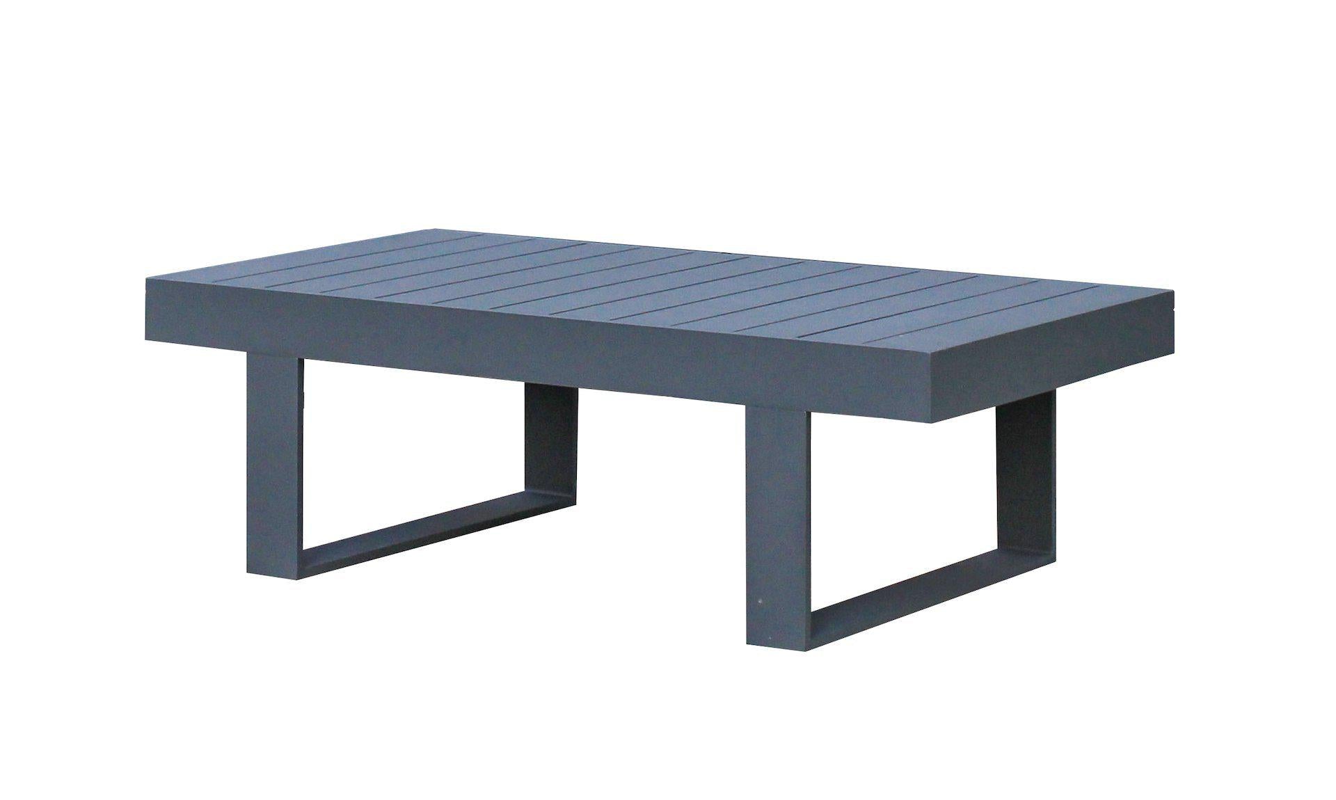 FurnitureOkay Manly Aluminium Outdoor Coffee Table — Charcoal