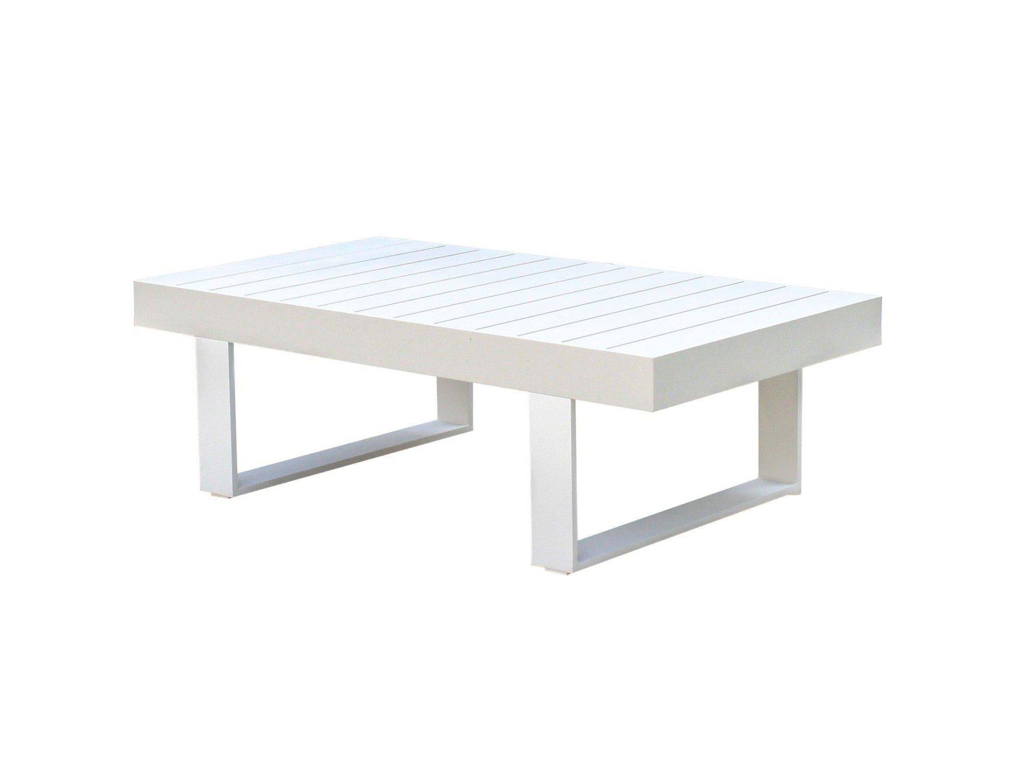 FurnitureOkay Manly Aluminium Outdoor Coffee Table — White
