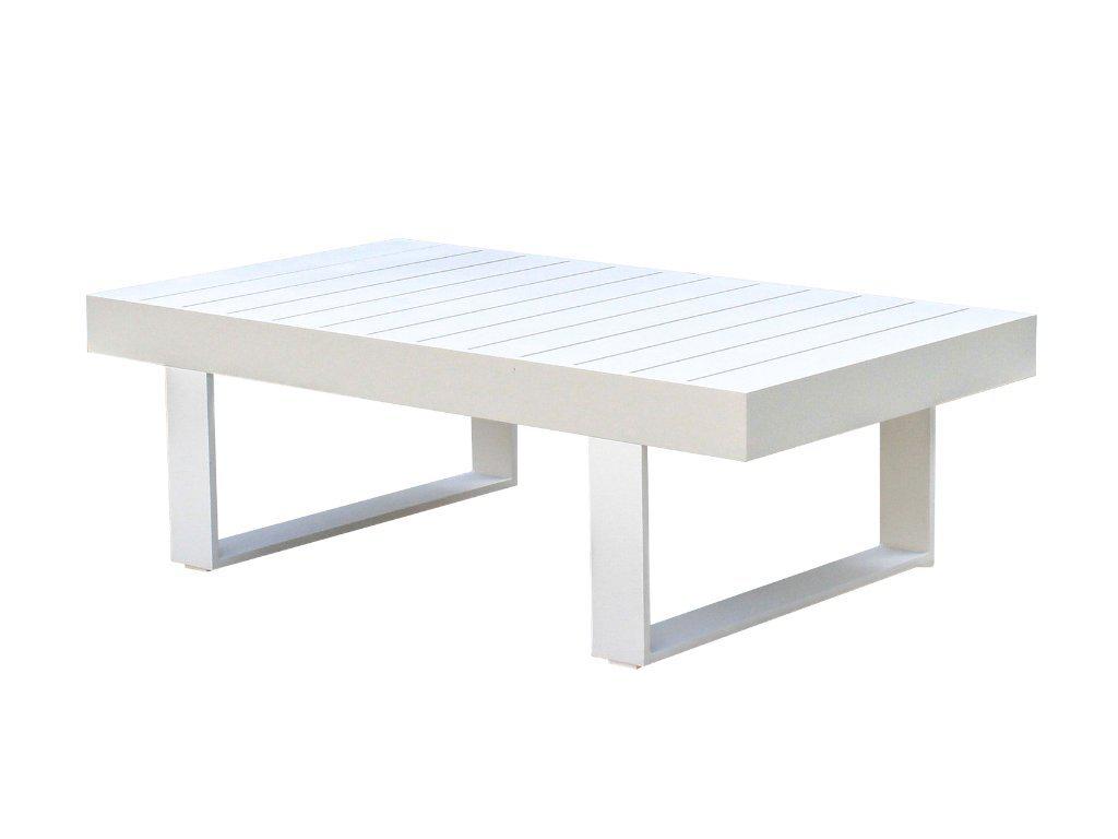 FurnitureOkay Manly Aluminium Outdoor Coffee Table — White