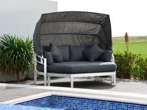 FurnitureOkay Manly Aluminium Outdoor Daybed — White