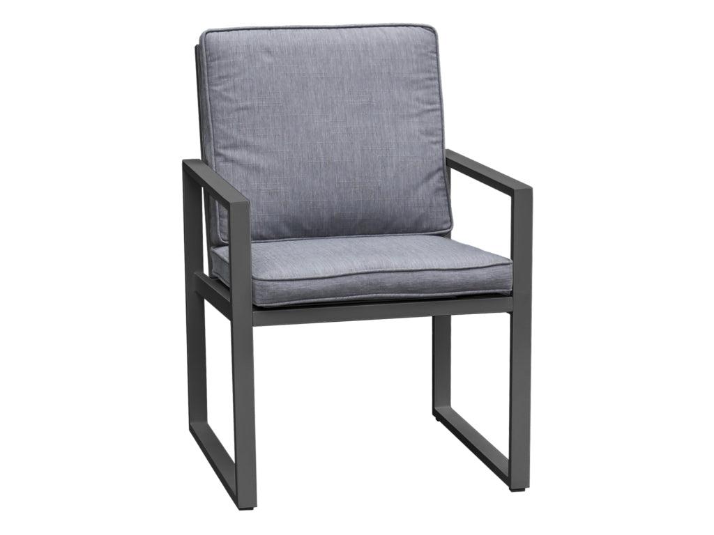 FurnitureOkay Manly Aluminium Outdoor Dining Chair — Charcoal