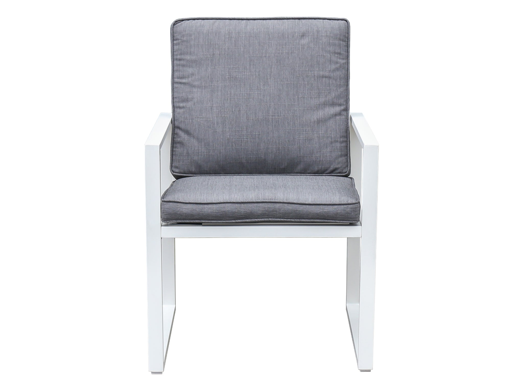 FurnitureOkay Manly Aluminium Outdoor Dining Chair — White