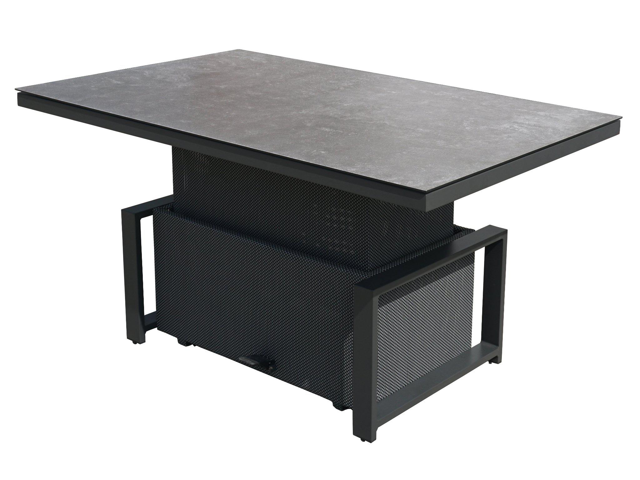 FurnitureOkay Manly Aluminium Outdoor Height Adjustable Table — Charcoal