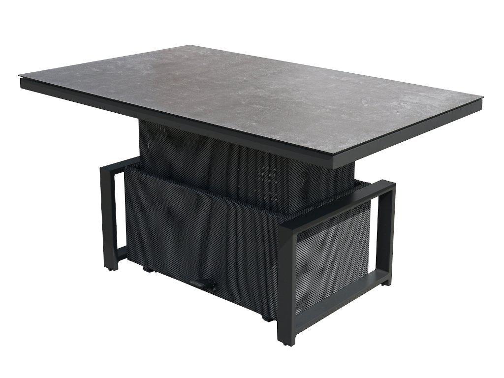 FurnitureOkay Manly Aluminium Outdoor Height Adjustable Table — Charcoal