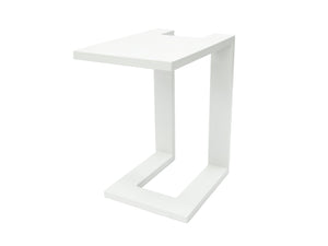 FurnitureOkay Manly Aluminium Outdoor Side Table — White