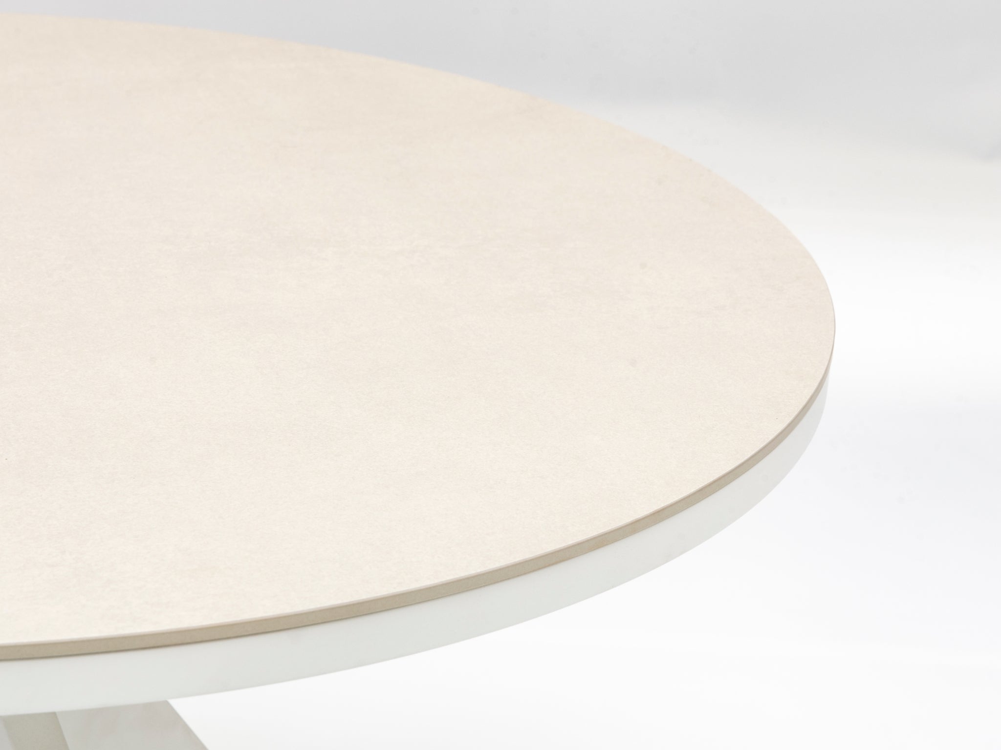 FurnitureOkay Marina-Capri 5-Piece Sintered Stone Outdoor Dining Setting — White