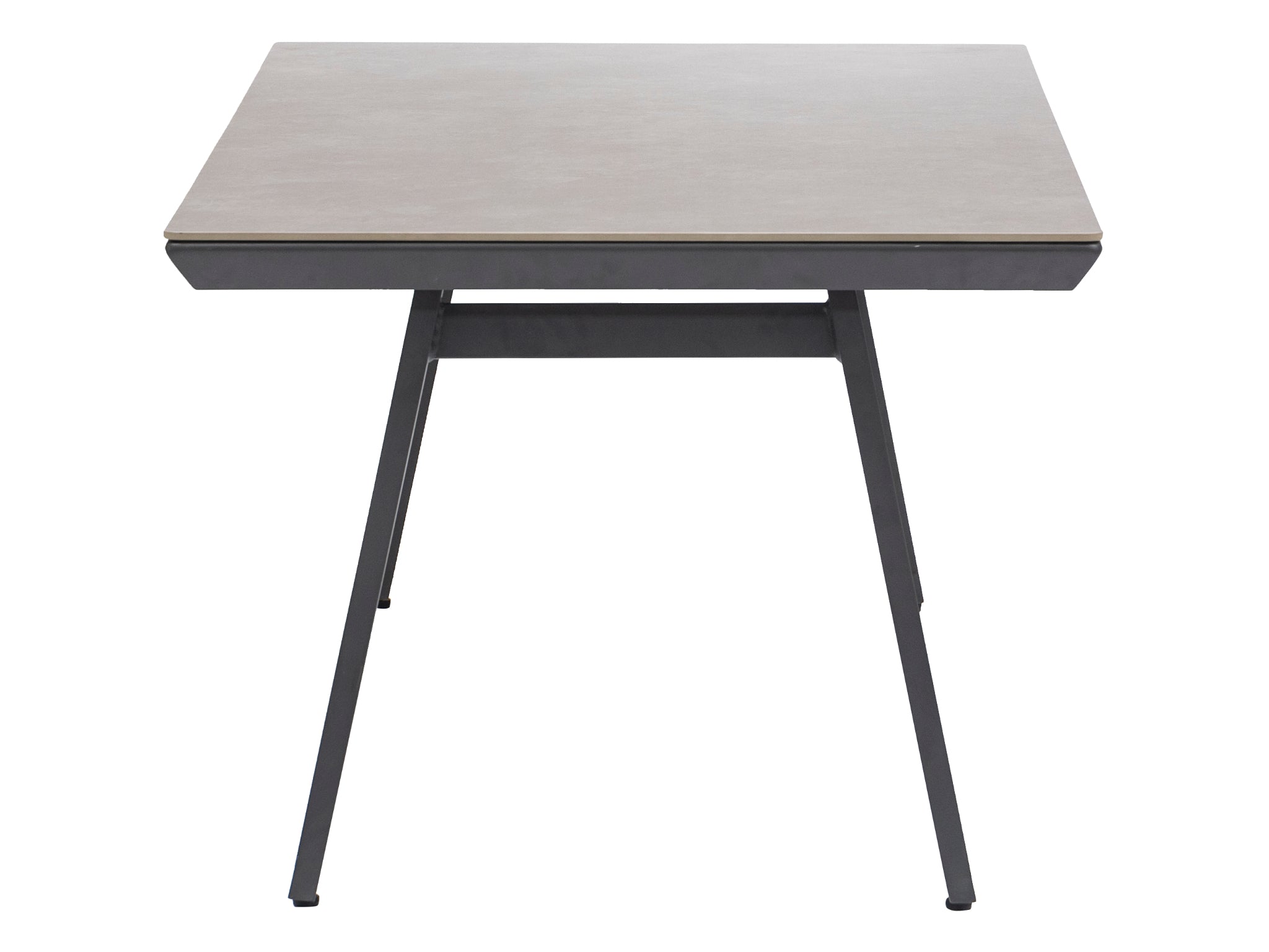 FurnitureOkay Marina-Capri 9-Piece Sintered Stone Outdoor Dining Setting — Charcoal