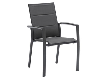 FurnitureOkay Marina-Mosman 9-Piece Ceramic Outdoor Extendable Dining Setting — Charcoal