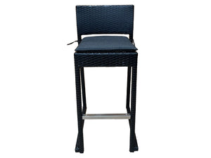 FurnitureOkay Milan Wicker Outdoor Bar Stool