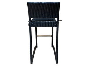 FurnitureOkay Milan Wicker Outdoor Bar Stool