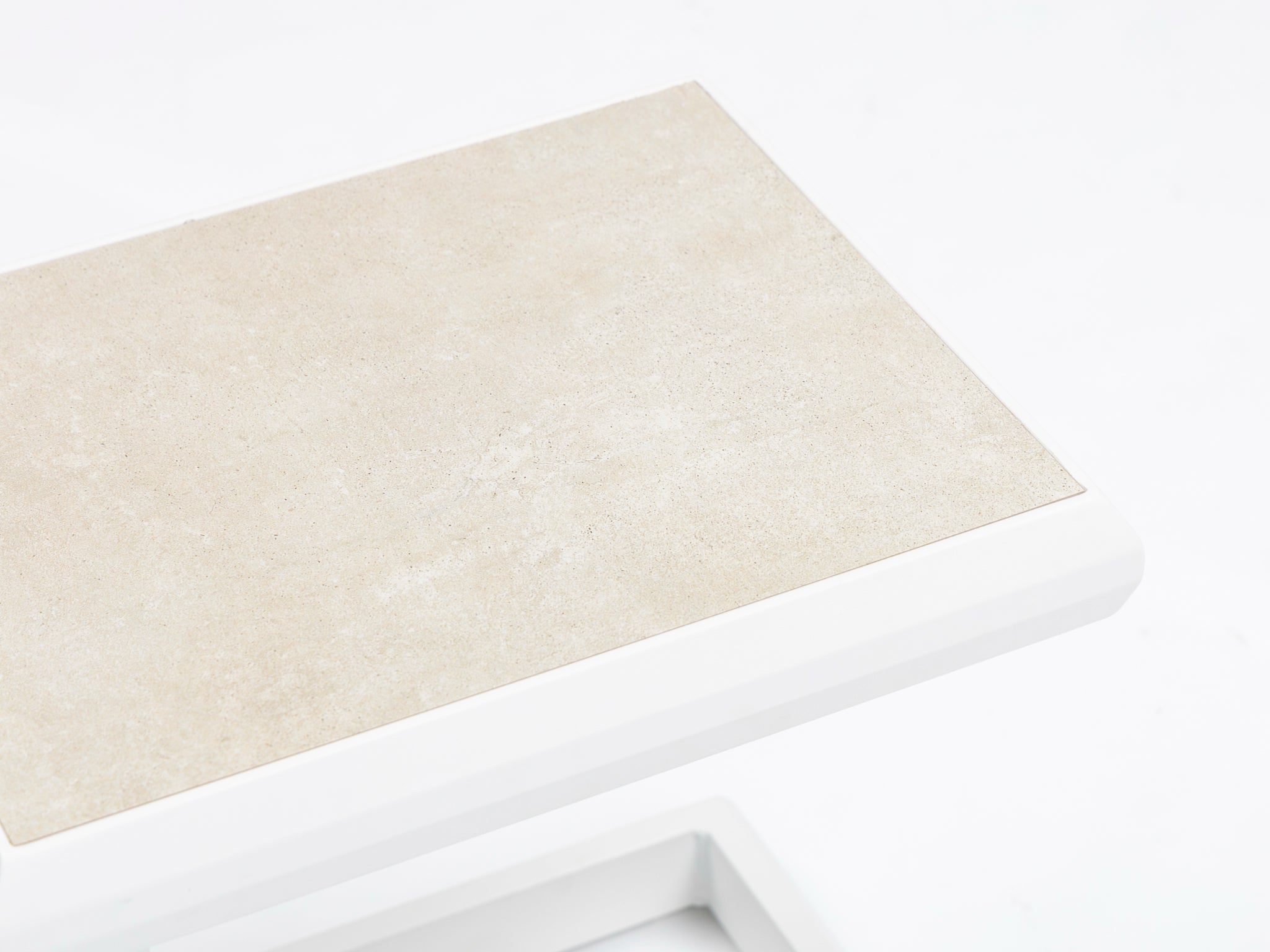 FurnitureOkay Mosman Aluminium Outdoor Side Table — White