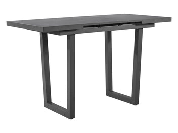 FurnitureOkay Bondi-Mosman 7-Piece Sintered Stone Outdoor Extendable Bar Setting — Charcoal