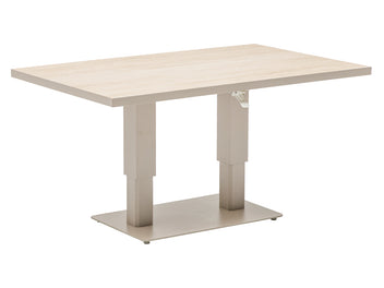 FurnitureOkay Mosman Sintered Stone Outdoor Height Adjustable Table — Sandstone