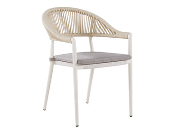 FurnitureOkay Nice Rope Outdoor Dining Chair — Sandstone