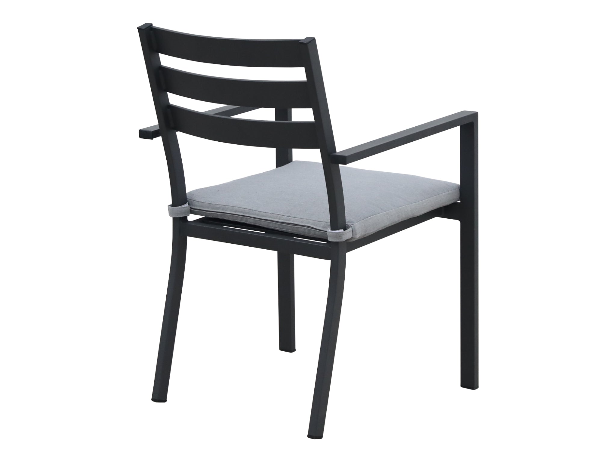 FurnitureOkay Noosa Aluminium Outdoor Dining Chair — Charcoal