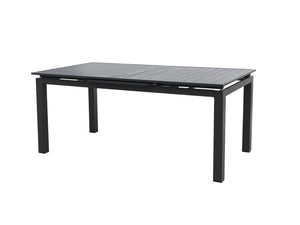 FurnitureOkay Noosa Aluminium Outdoor Extendable Dining Table (180-240x100cm) — Charcoal