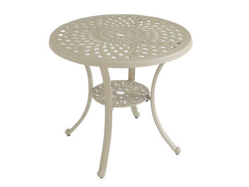 FurnitureOkay Orlando Cast Aluminium Outdoor Dining Table (78cm Round) — Sandstone