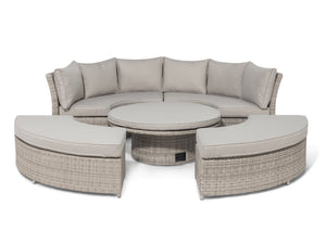 FurnitureOkay Oxford 5-Piece Wicker Outdoor Modular Lounge Setting