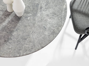 FurnitureOkay Roma Stone Outdoor Dining Table (120cm Round)