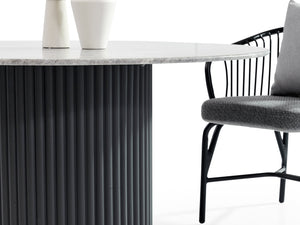 FurnitureOkay Roma Stone Outdoor Dining Table (120cm Round)